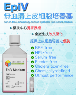 EpiV 無血清上皮細胞培養基